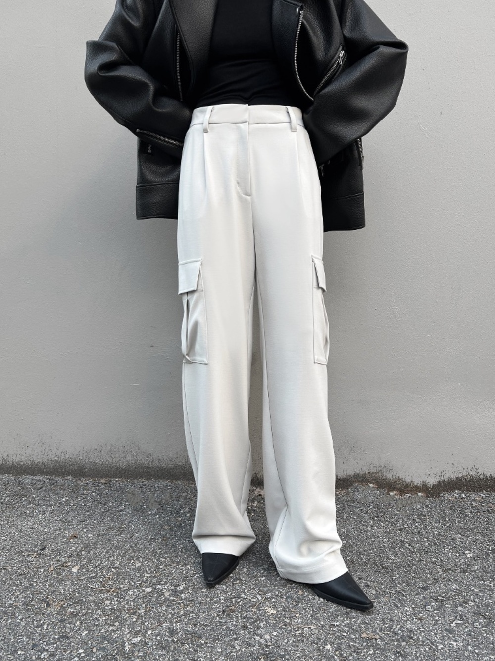 Oak + Fort Woven Cargo Trousers
